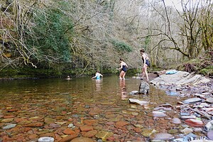 wild swimming in winter